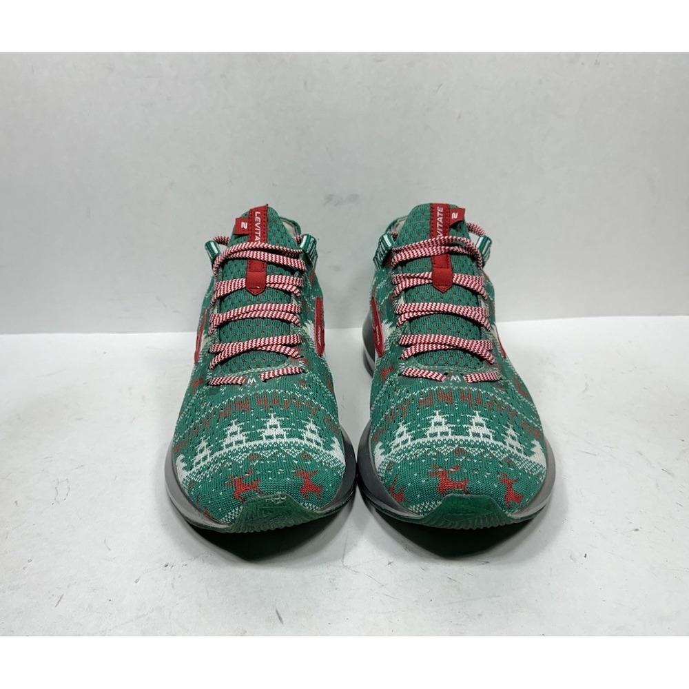 Brooks Levitate 2 Ugly Christmas Sweater Running Shoes Men's Sz‎ 8.5 1102901D322 - Picture 2 of 8